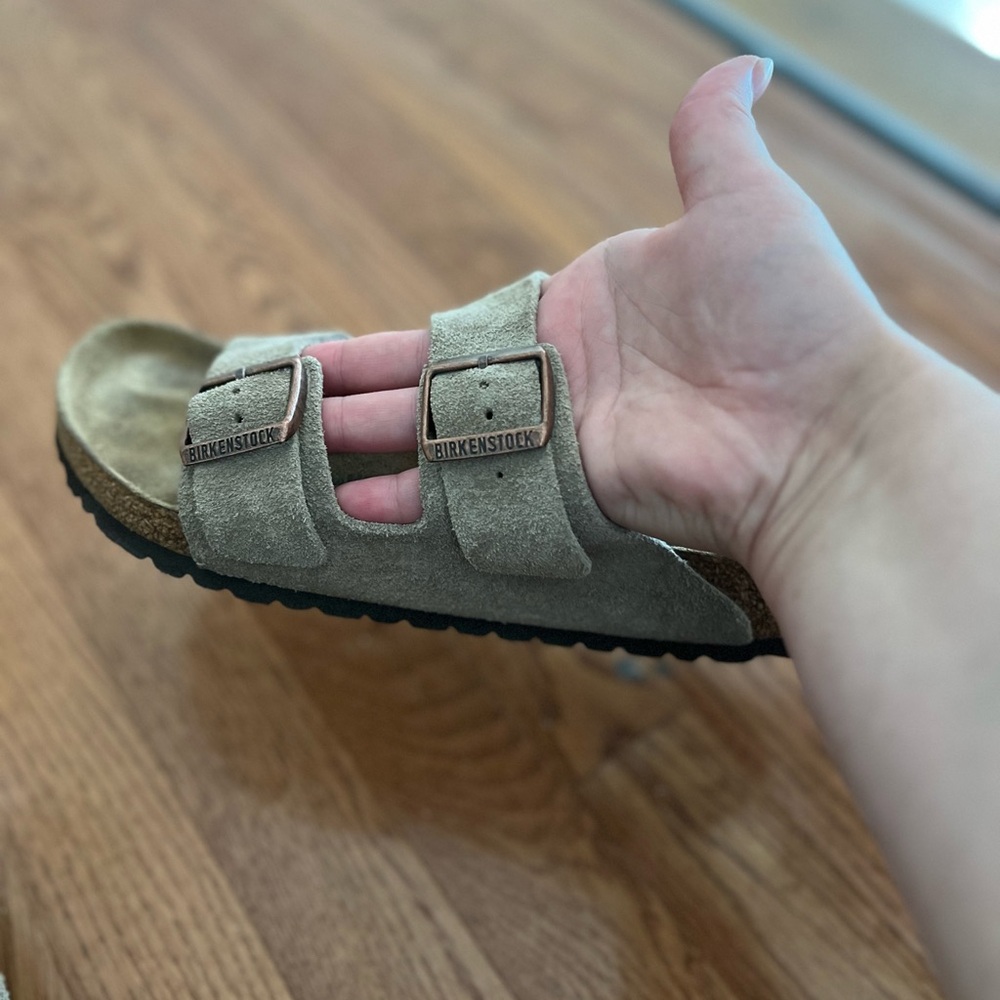 Birkenstock Arizona Soft Footbed Sandals in taupe